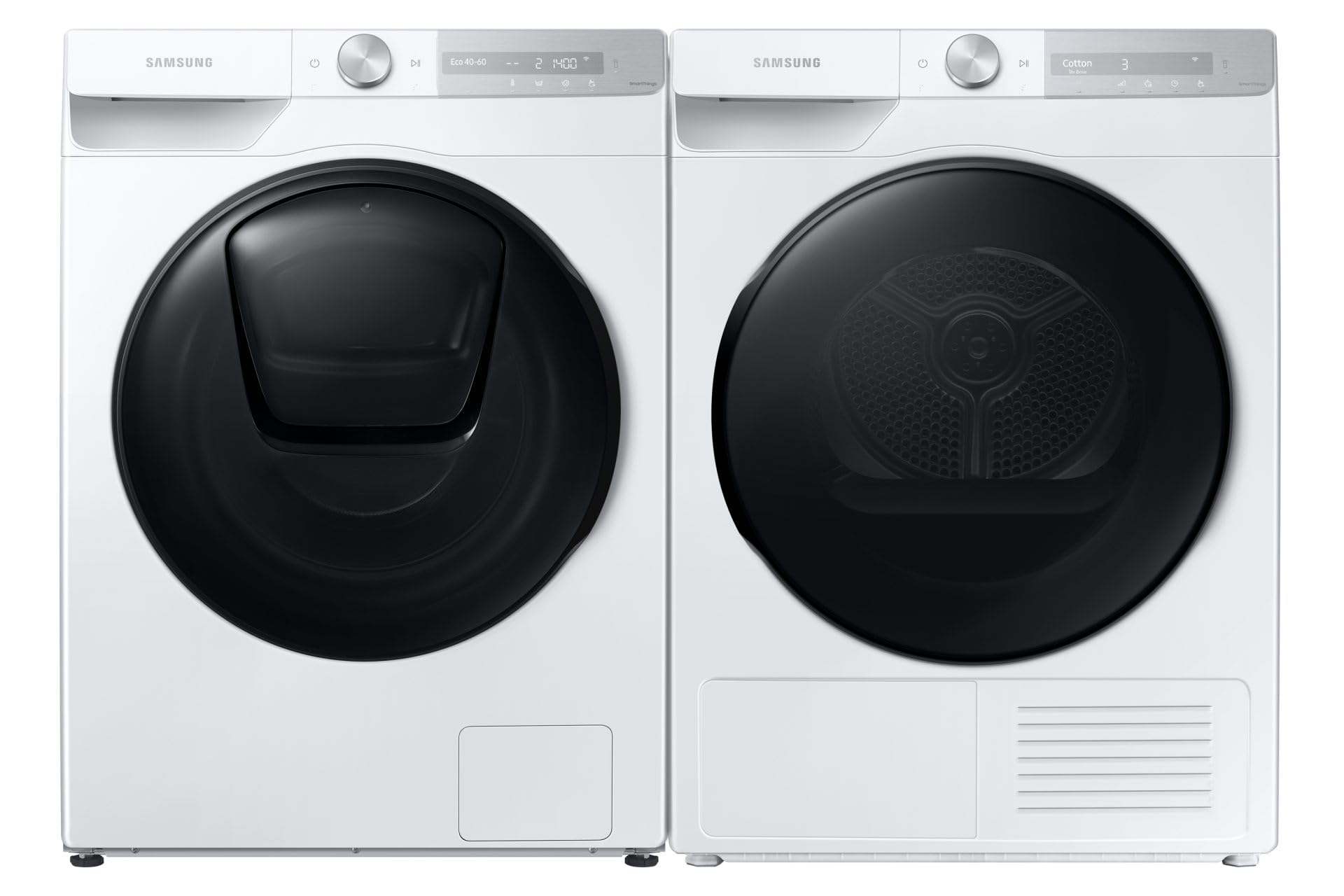 Samsung Secadora AI Control Quickdry DV90T7240BH/S3, 9 kg, bomba de calor, clase A+++, Wifi, Oblé reversible, carga frontal, 60 x 85 x 60 cm