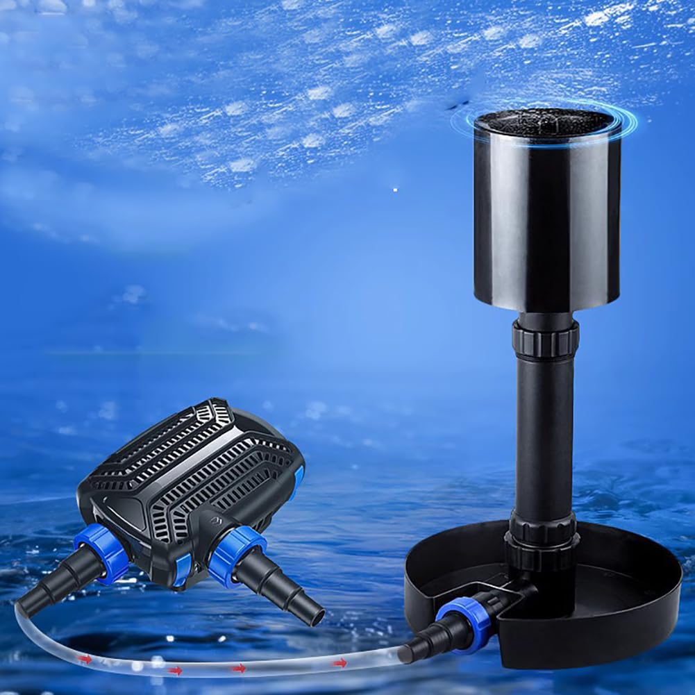 Qukaim Skimmer per foglie di piscina, retino in plastica blu a maglia fine, borsa profonda, strumento di pulizia per vasca da laghetto