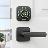 U-Bolt Pro WiFi Smart Lock with Handle&comma; Fingerprint Smart Front Door Lock Set with Sensor&comma; Keyless Entry Deadbolt with 2 Lever Handles&comma; Auto Unlock&comma; App Control&comma; ANSI Grade 1&comma; Easy Install