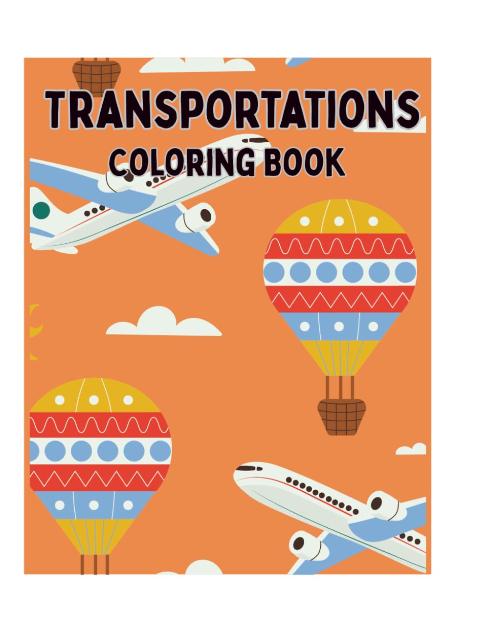 Transportation Coloring Book for Kids