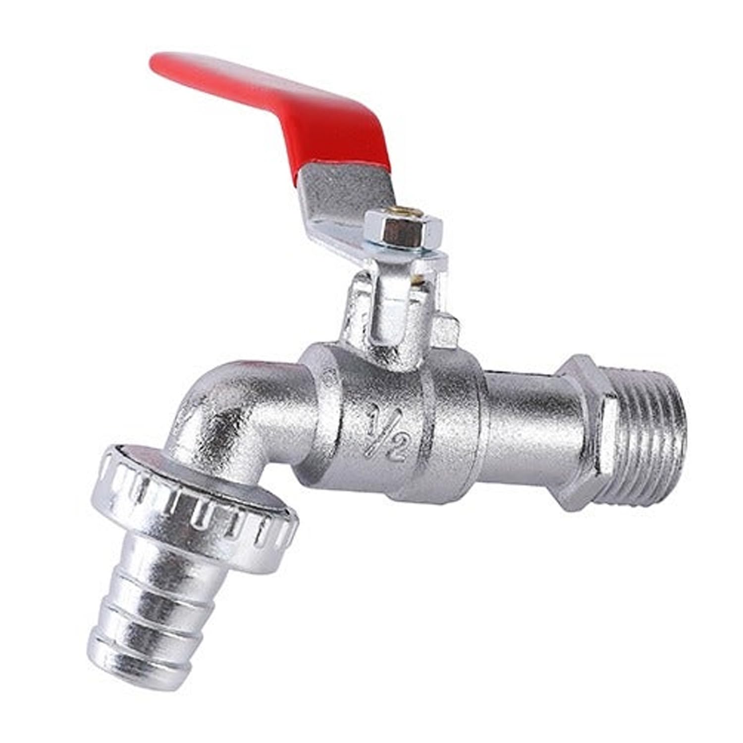 ATEK Garden Tap With Hose ConnectorHeavy Duty Brass Water Faucet Rust And Frost Proof1/2" Bsp Thread from B&Q