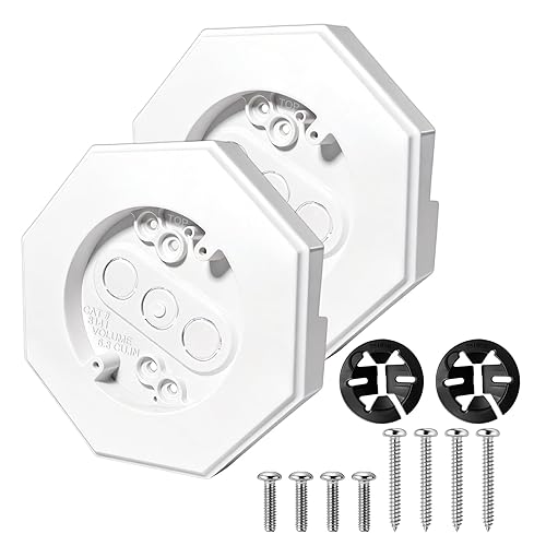 2 Sets 8141 Siding Mounting Blocks, Vinyl Outdoor Mounting Plate