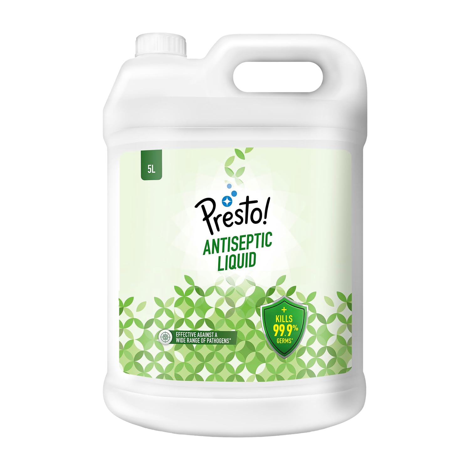Amazon Brand – Presto! Antiseptic Liquid for First Aid, Personal Hygiene & Surface Disinfection, Multipurpose Household Antiseptic | 5 L