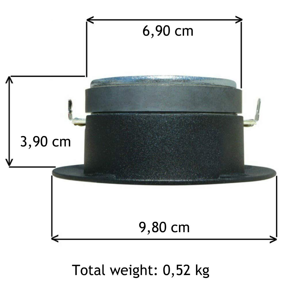 2 Super Tweeter Pyle PDBT19 Ultra Slim 150 Watts rms et 300 Watts Max avec 9,80 cm de diamètre 98 DB sensibilité Profondeur réduite de Seulement 3,90 cm, par Paire