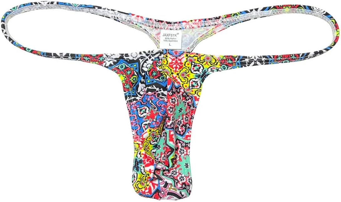 OROCOJUCOMen Posing Thong G-string Underwear Narrow Pouch T-back Minimal Coverage Tangas Bikini Swimwear