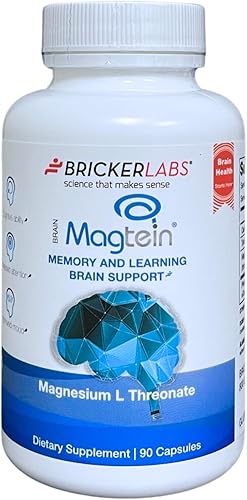 MAGTEIN Treonato de magnesio L, suplemento de magnesio para la memoria y el aprendizaje, suplemento de apoyo cerebral y salud cerebral, 90 cápsulas disponible en Yaxa Costa Rica