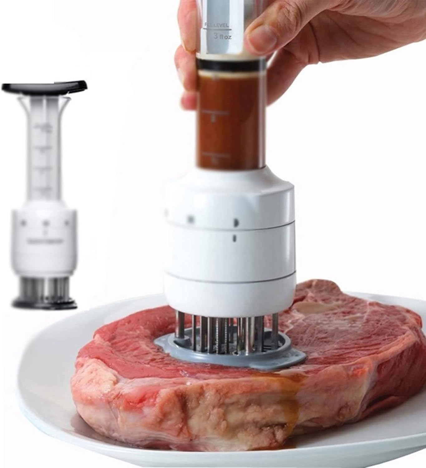 Food Hammer 1pc Multifunctional Meat Tenderizer Needle Stainless Steel Steak Meat Injector Marinade Flavor Syringe Kitchen Tools