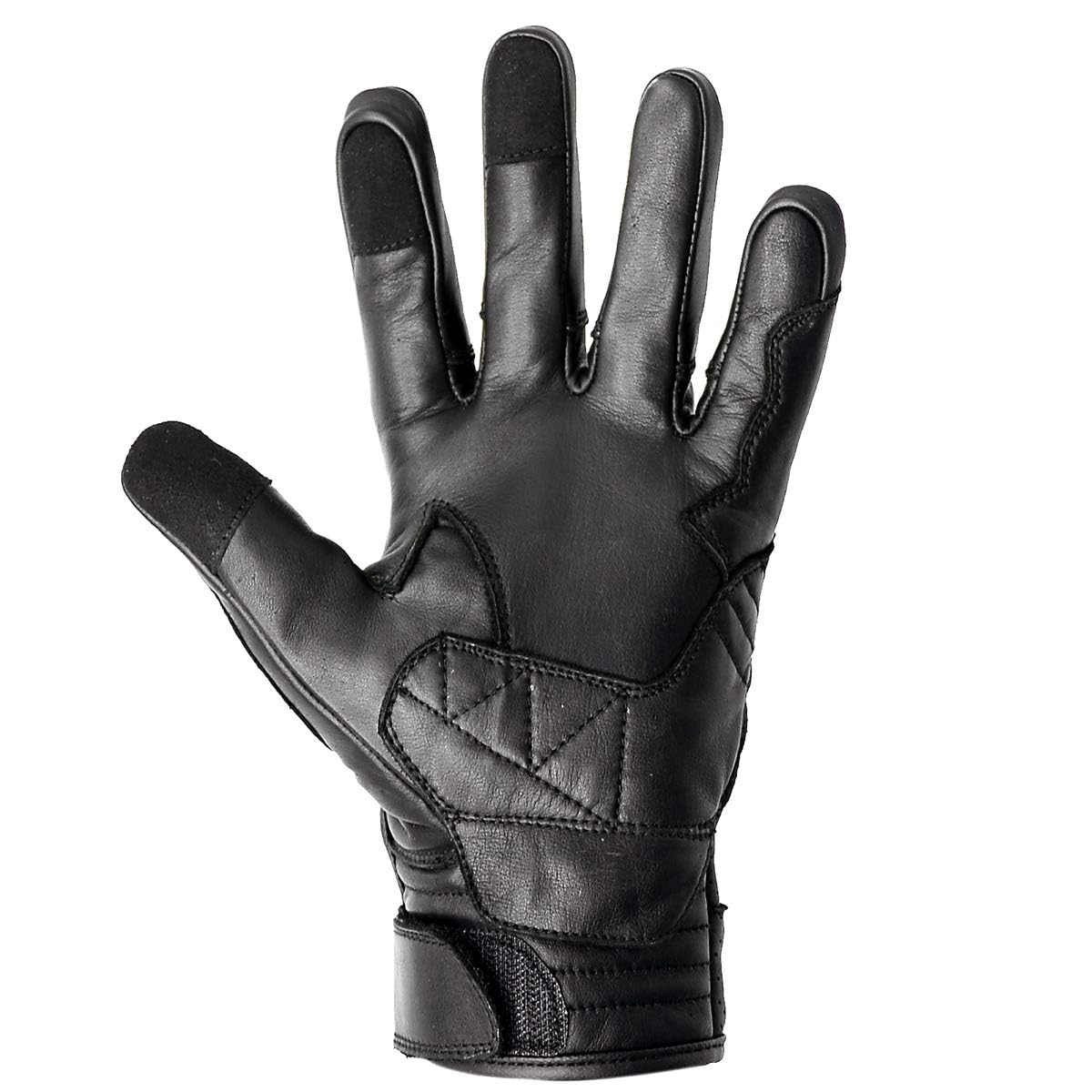 Gants de moto en cuir de qualité supérieure pour écran tactile - Gants de course pour homme
