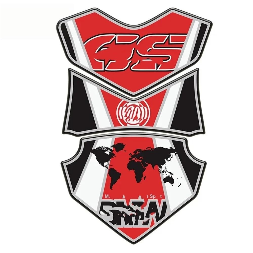 Pkuhftdg Red Motorcycle Gas Tank Pad For Motorcycle For F850 F650 F700 F750 F800 Gs R1200gs G310gs For Resin Tank Pad Sticker General Decorative Protector Purpose