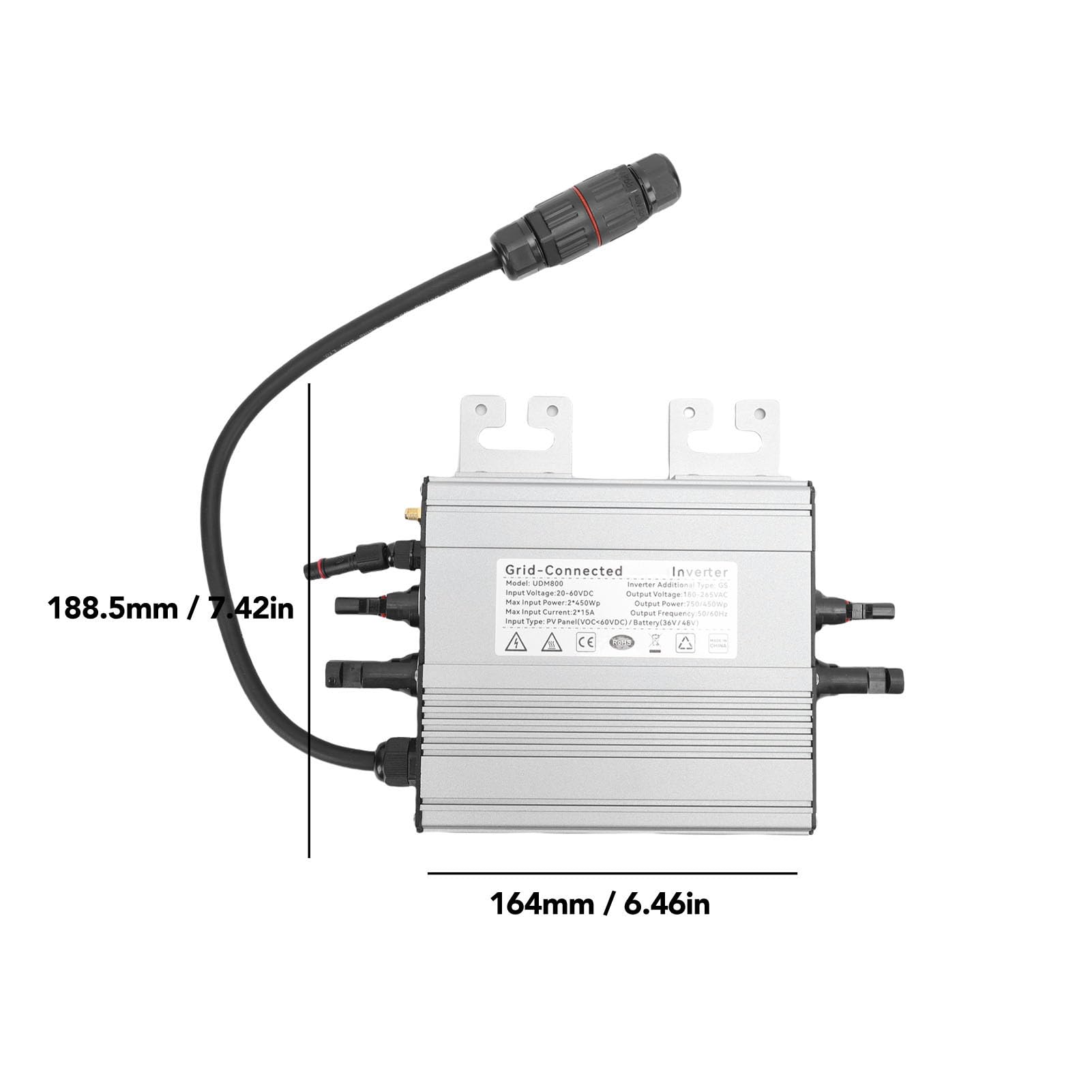 Mingzhe Versatile 800W Grid Tie Inverter with Dual Input Options for