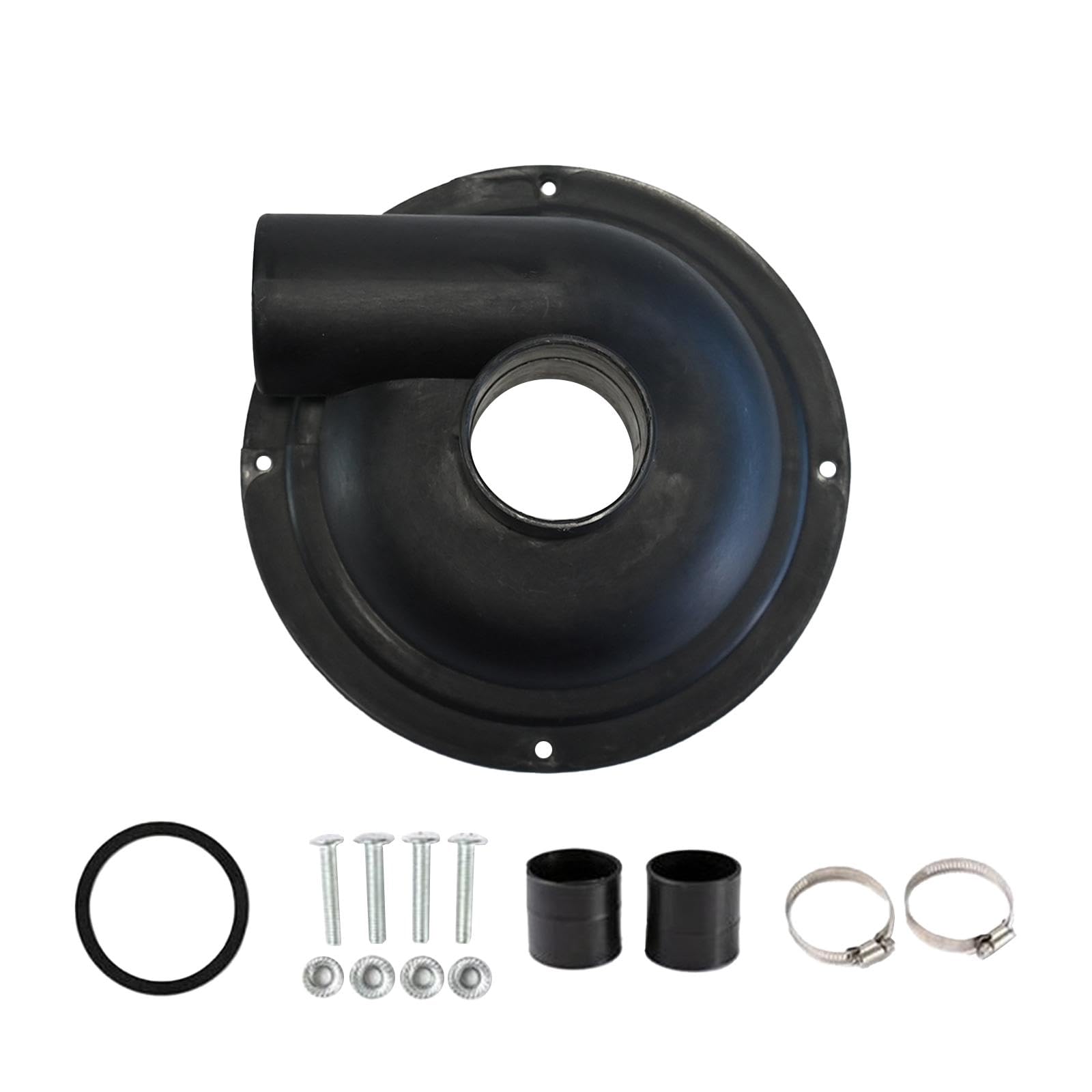 Separatore di polvere sottovuoto, filtro ciclone, leggero, durevole, segatura, lavorazione del legno, raccoglitore di polvere fai da te, copertura ciclonica, nero