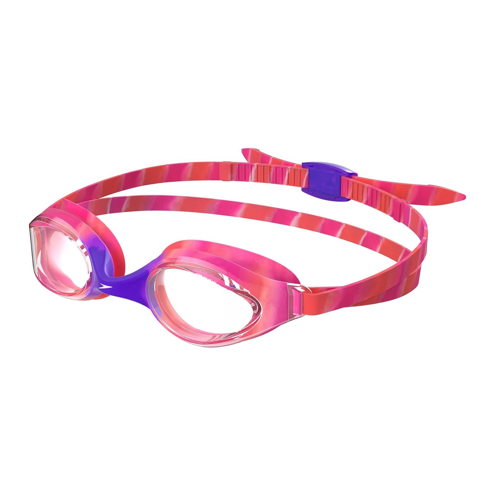 Speedo Unisex-Youth Hyper Flyer Swimming Goggles| Comfortable Fit | Adjustable Design | Anti-fog | Anti-leak Goggles, Pop Purple, One Size
