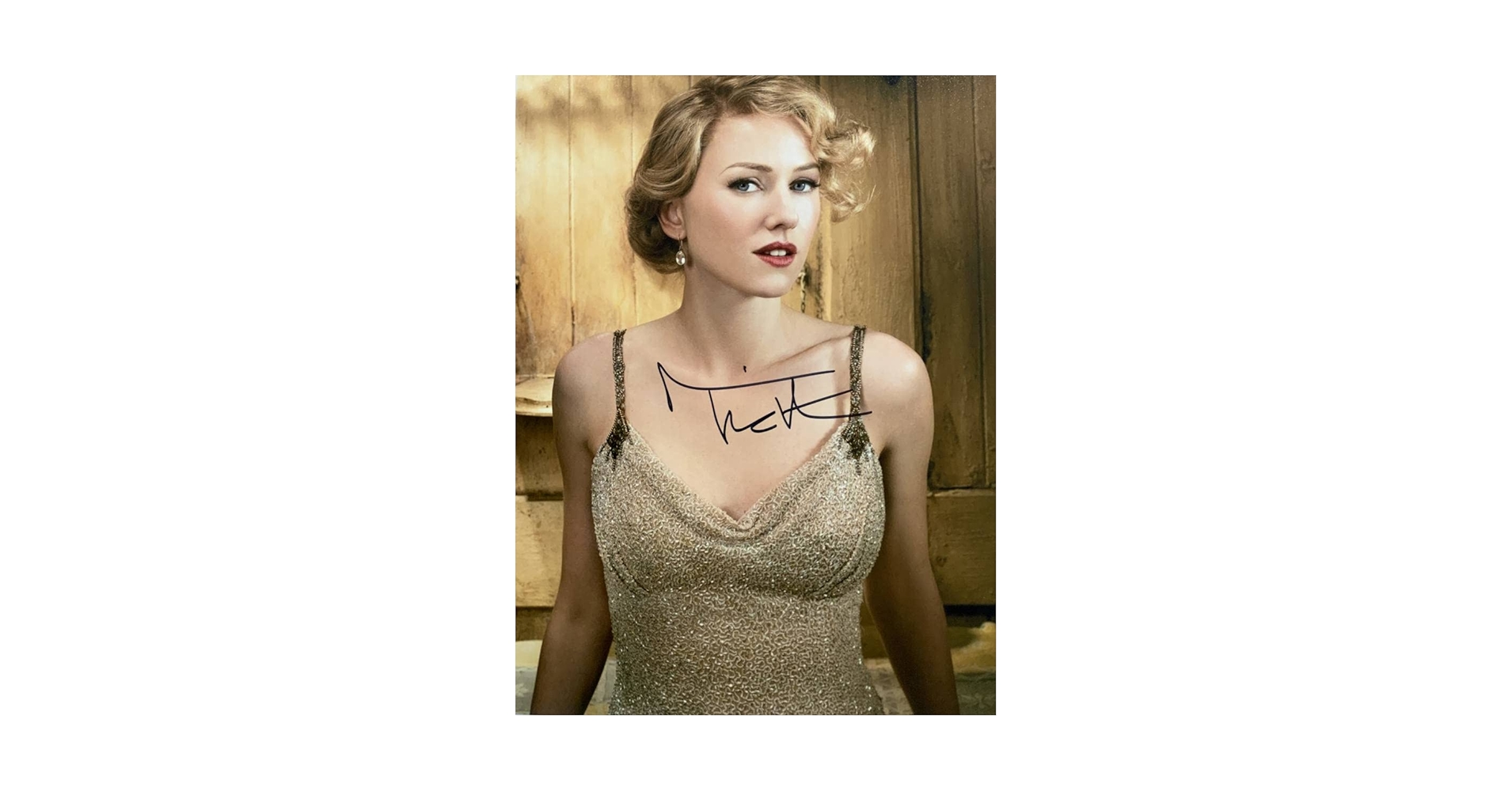 女優　ナオミ・ワッツ 直筆サイン入りフォト　証明書付き　Naomi Watts Amazon.co.jp: 女優ナオミ・ワッツ 直筆サイン キング・コング