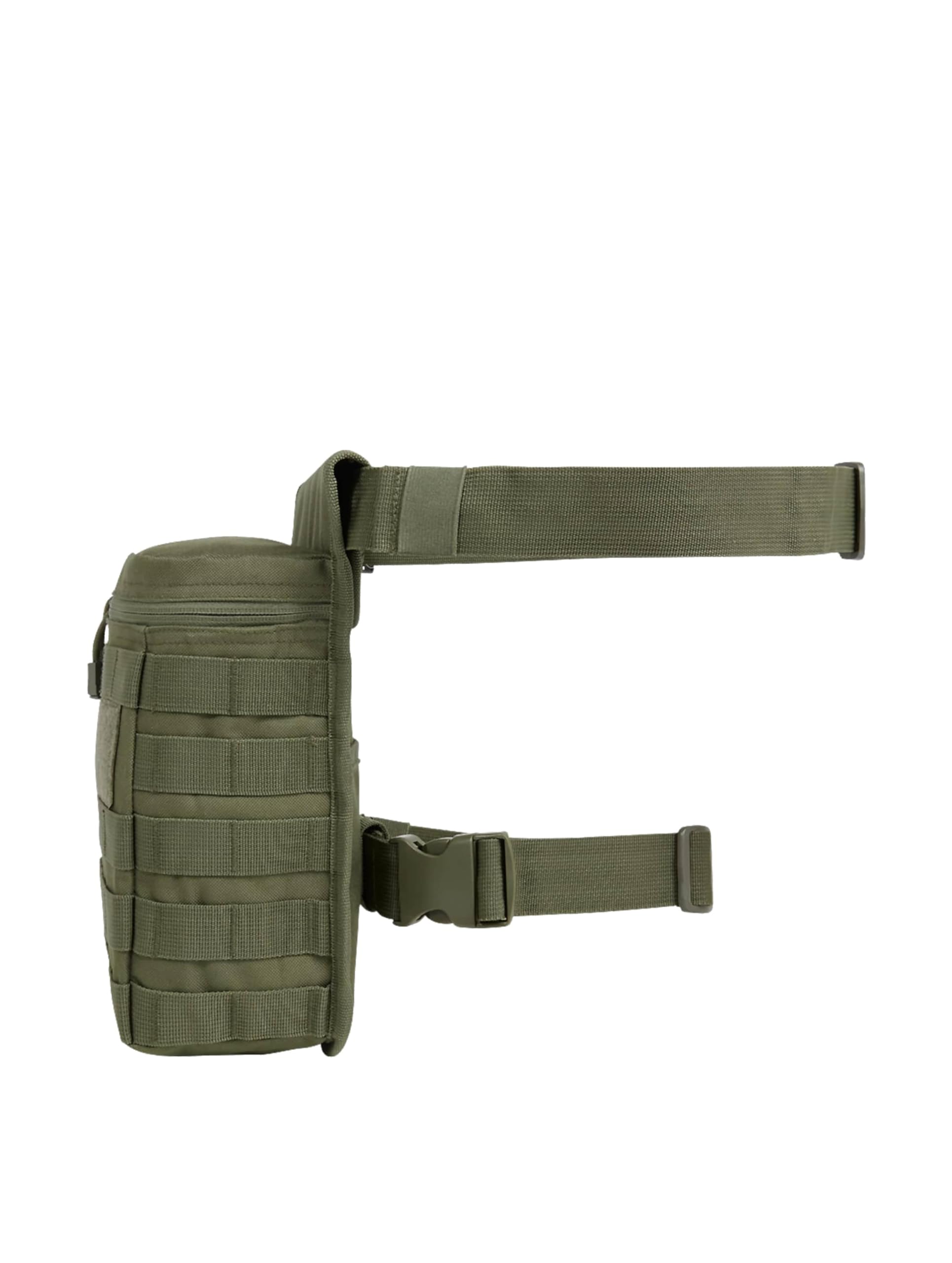 Brandit Waistbeltbag Allround, torba na pasek z dodatkowym uchwytem na butelki do użytku na zewnątrz, Olive, Side Kick Bag No. 2, Einheitsgröße EU, klasyczny