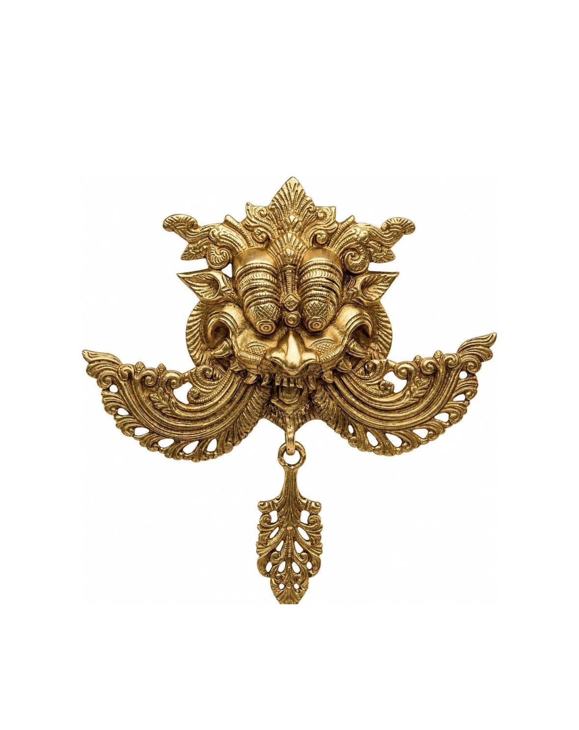 THE HOUSE OF METAL Brass Nazar Battu Big Wall Hanging | Traditional Brass Nazar Suraksha Wall Decor | Evil Eye Protection Decorative Wall Hanging for Home Entrance, Main Door, Office, Temple & Vastu Decor-image-45