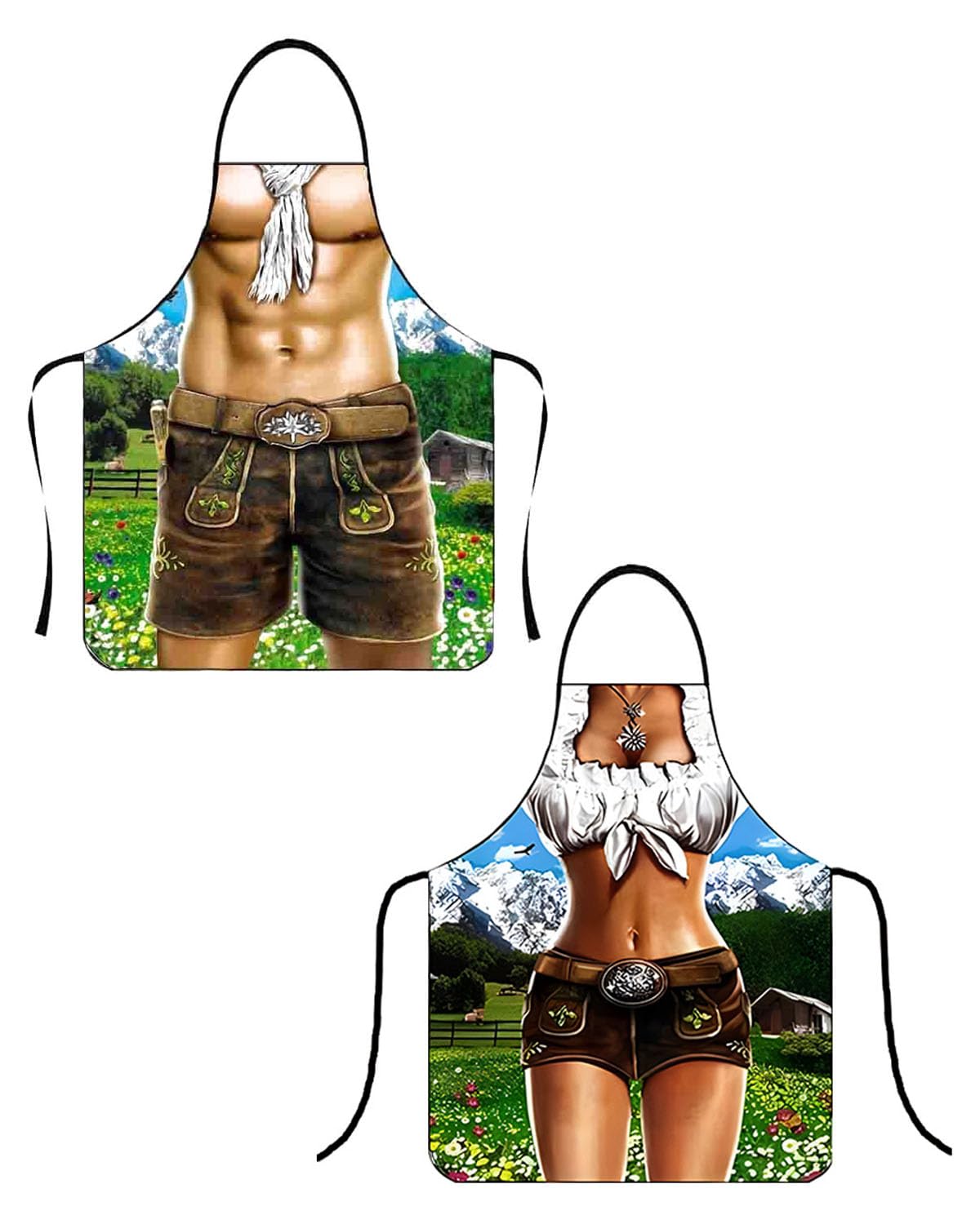 BNREOZA Kochschürze, Fun BBQ Schürze, Verstellbare Küchenschürze, Oktoberfest Schürze, Arbeit Malerei Schürze, Gartenarbeit Schürze, Keramik Kunst
