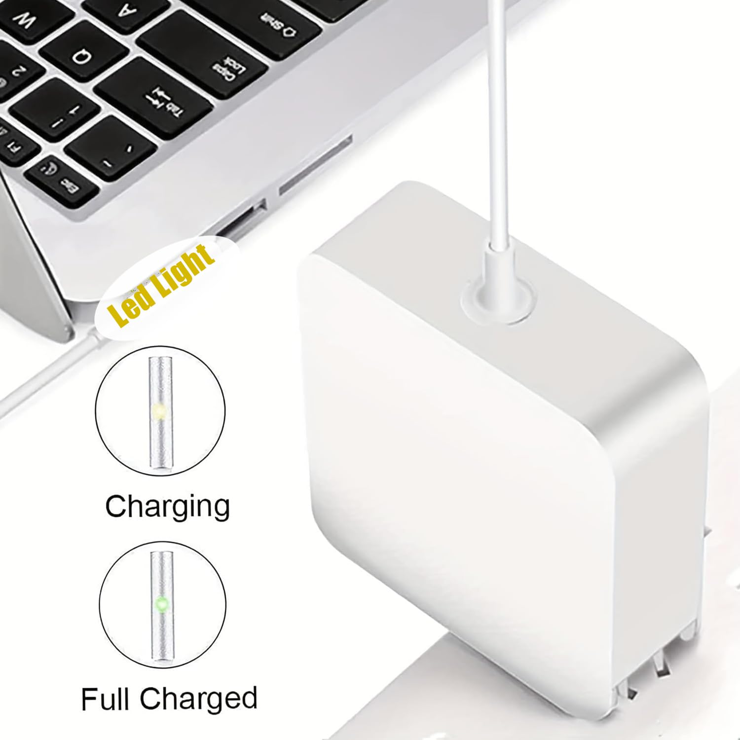 Mac Book Pro Charger - 85W Magnetic L-Tip Power Adapter,Compatible
