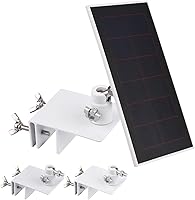 Vista 1 de Paquete de 2 soportes de canalón compatibles con el panel solar Arlo Essential, Arlo Pro 5S/Pro 4/Pro 3/Pro 2/Ultra 2/Ultra/Panel solar, ángulo