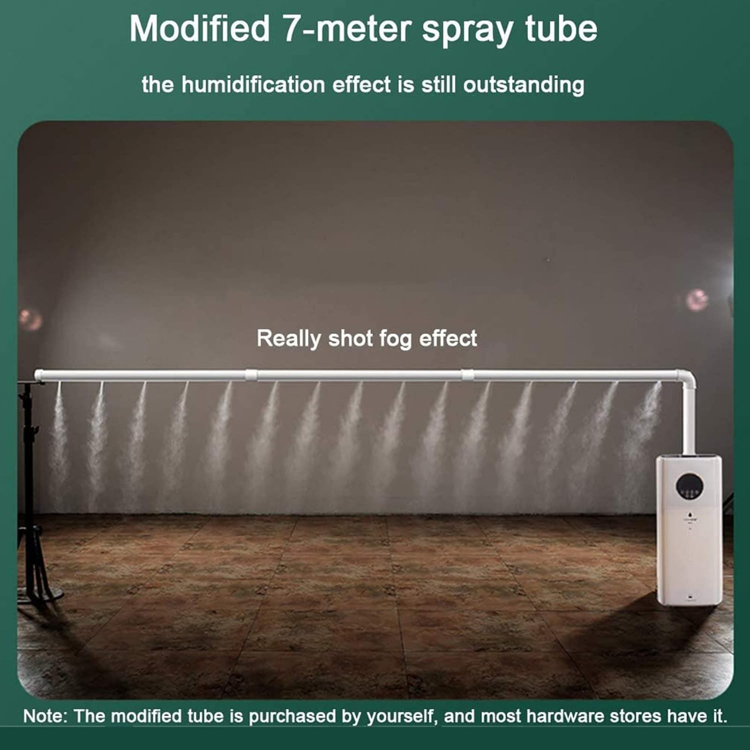 Humidificador industrial - Humidificador de niebla fría de gran capacidad (60-200 m²) con 21 l de capacidad para talleres, almacenes, invernaderos y almacenamiento de tabaco y verduras