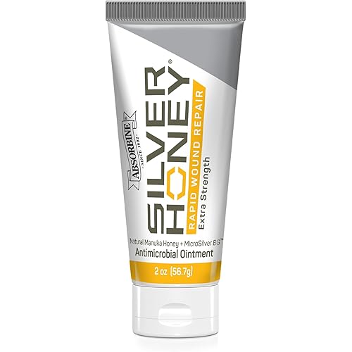 Absorbine Silver Honey Rapid Wound Repair Ointment for Horses & Large Animals, 2oz Tube