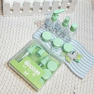 بوتلات السفر الملؤها - عبوات السفر القابلة لإعادة التعبئة مع حقيبة مستحضرات تجميل. تمنحك راحة الاستخدام وتنظيمًا جذابًا في السفر. متعدد - من جينيريك