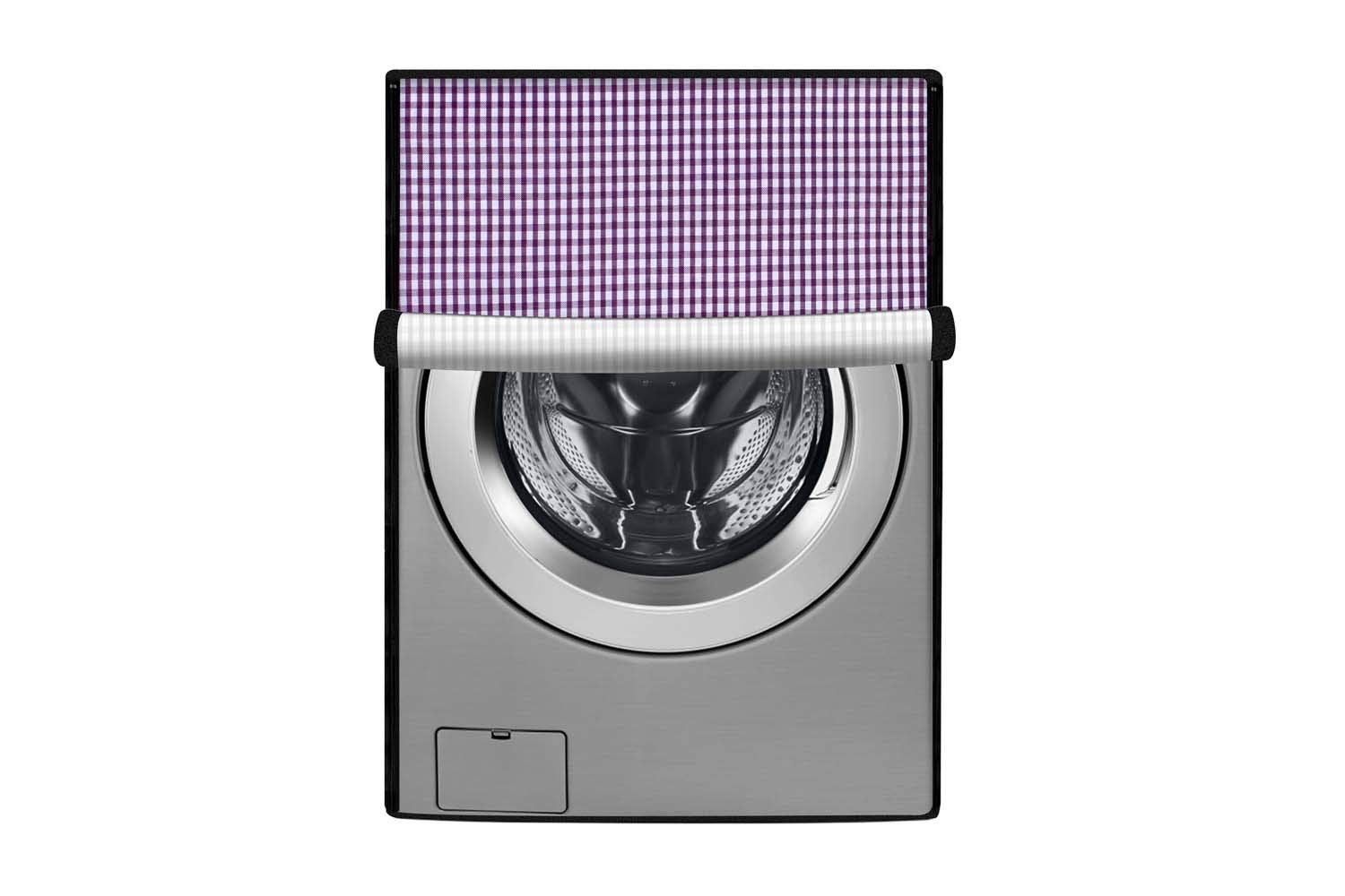 Stylista Waterproof Front Load Washing Machine Cover Compatible for LG 5.5 kg, 6 kg & 6.5 kg Pin Check Pattern Voilet (B083XYRSB7) Amazon Price History, Amazon Price Tracker