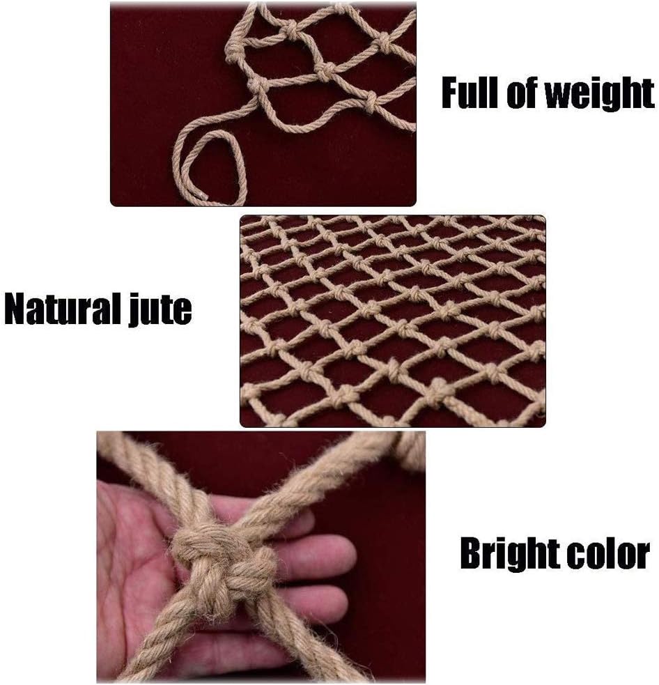 Mediterranean Decorative Net for Wall & Party Decoration, 5x6m (16.4x19.7 ft) Hemp Rope Photo Backdrop, Ideal for Home Decor & Event Styling