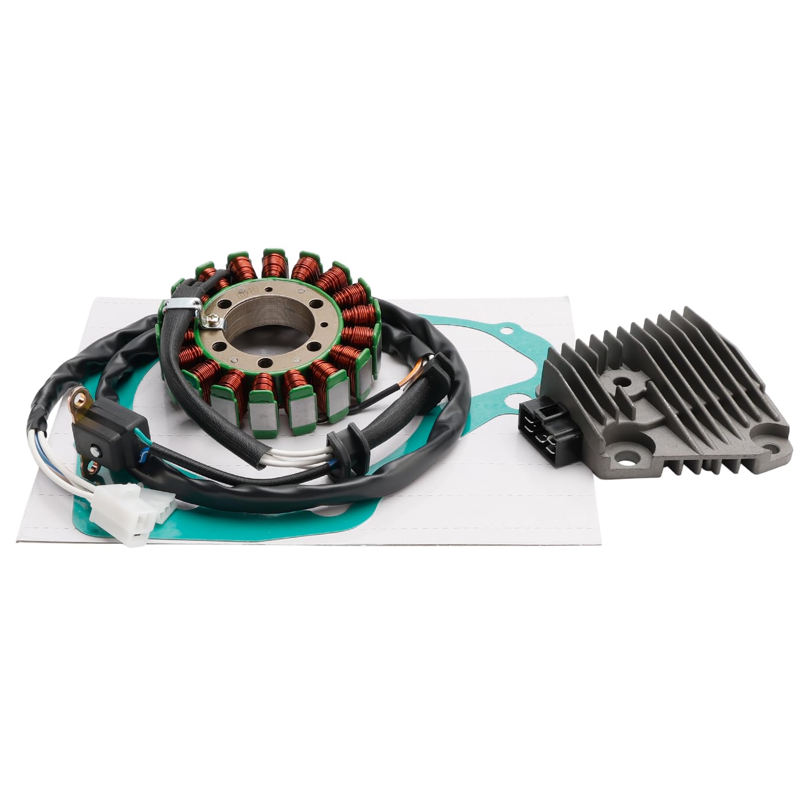 Topteng Stator Regulator Rectifier Gasket Apto para Yamaha XV125 Virago 125 1997-2000, XV125S Virago 125S 1999-2000, XV250 Virago 250 1991-2021, XV250 V-Star 250 2008-2018