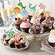Bahan alamy 32 Stück Dinosaurier Cupcake Topper, Dinosaurier Kuchendekoration, Dino Thema Geburtstagstorte Dekoration für Kinder Geburtstag Baby Shower Party Dekorationen Zubehör