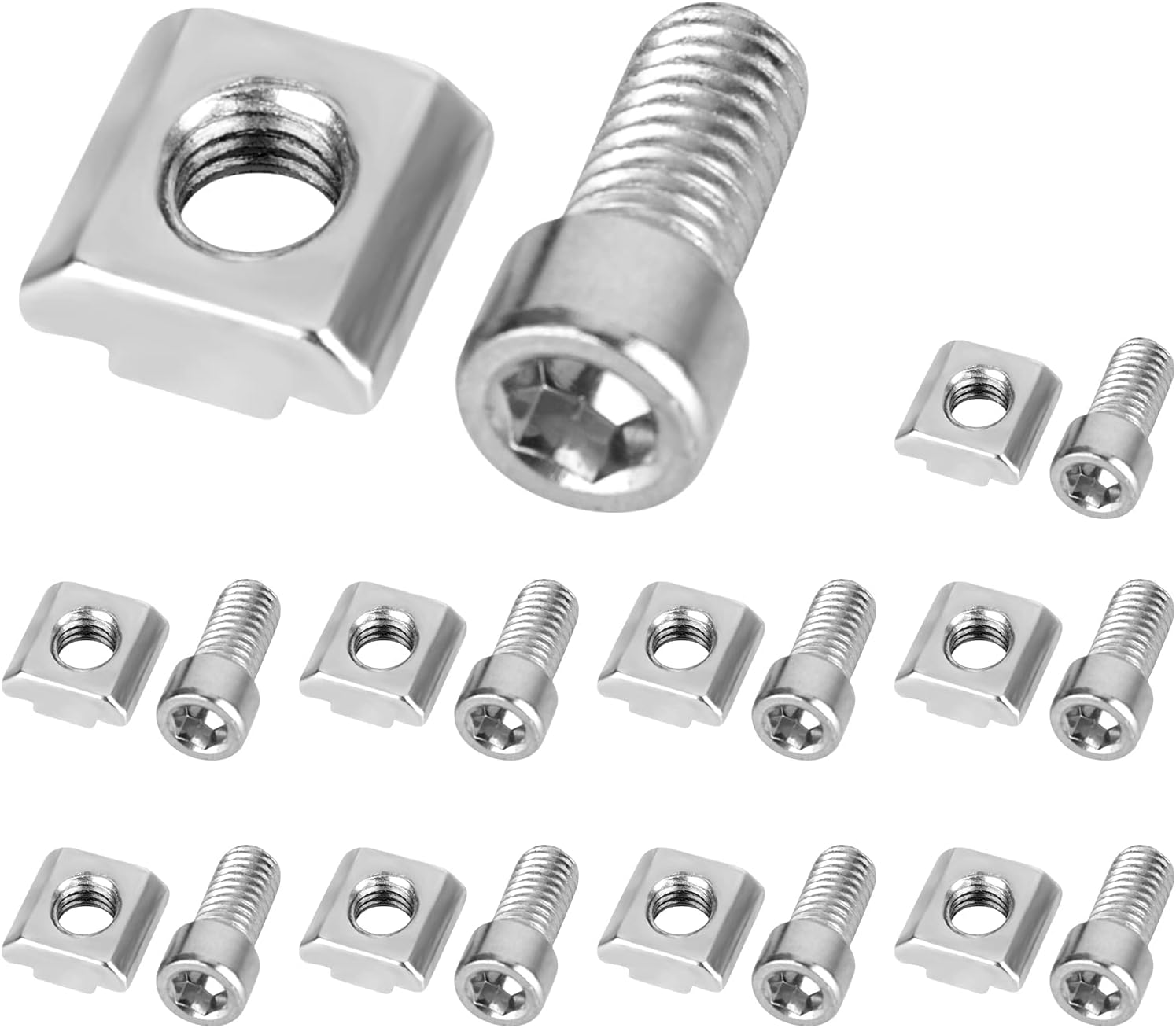 Nutensteine schwer M8 Tnut Schiene M8 Mit Schrauben 20 Stück M8