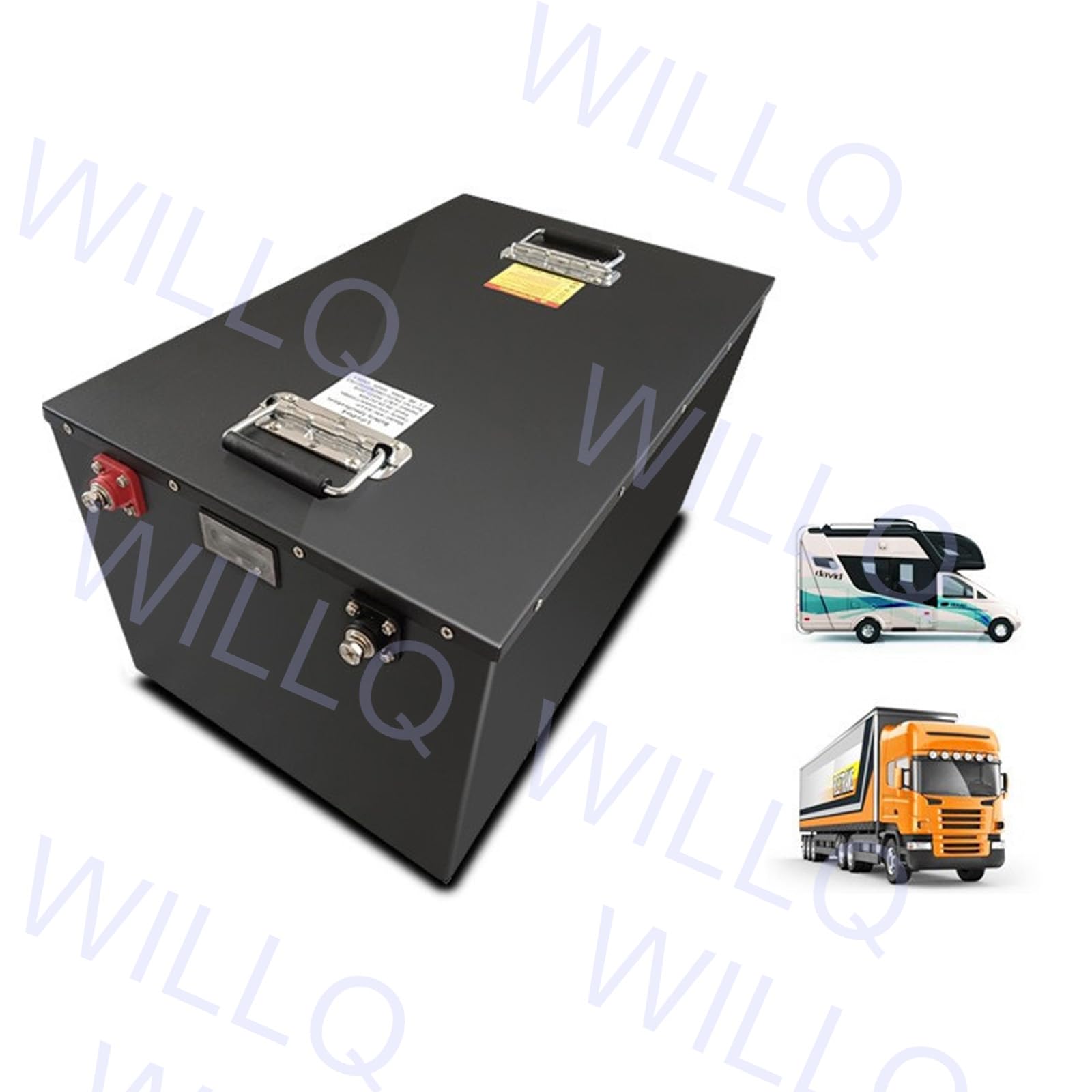 Pacco Batteria LiFePO4 25,6V 24V 50Ah 100Ah 150Ah 200Ah 280Ah Batteria Sostitutiva per Golf Cart con BMS, Ideale per Camper, Nautica e sistemi di Backup