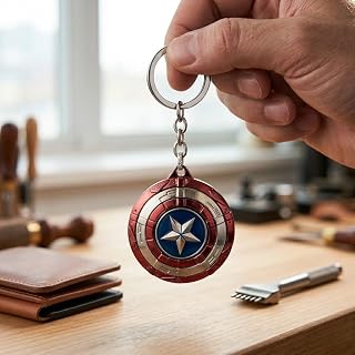 Smart Choiz Premium Anime Metal Keychain – 360° Rotating Kinetic Accessory for Car, Bike & Bags Price In India