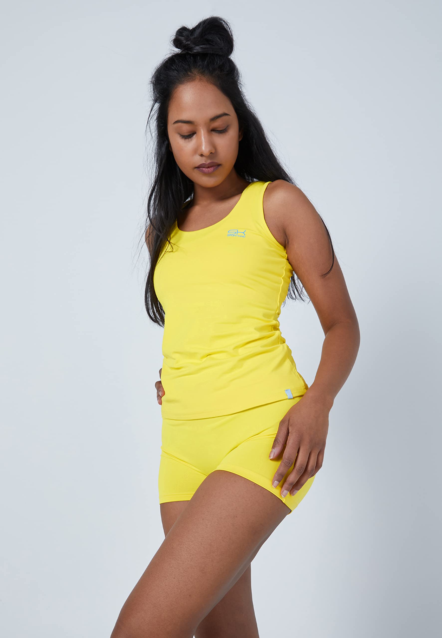 Sportkind Mädchen & Damen Tennis, Padel, Fitness, Running Tanktop, atmungsaktiv, UV-Schutz UPF 50+