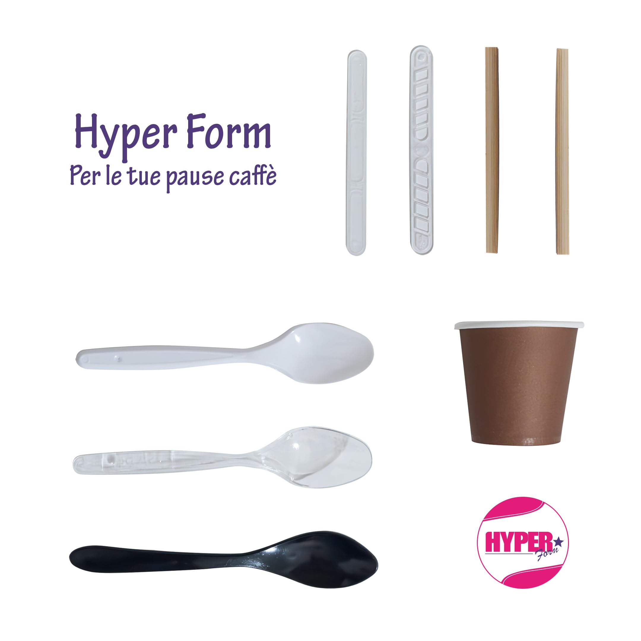 HYPER form 600 Palette Caffe' palettine sigillate incartate in plastica riciclabile