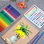 KALOUR 72 Count Pencil Crayons for Adult Coloring Books, Soft Core,Ideal for Drawing Blending Shading,Colored Pencils Set Gift for Adults Beginners Artists