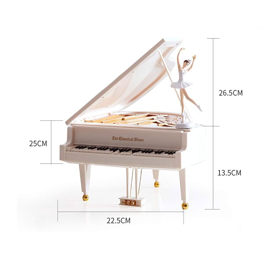 Amazon.co.jp: ピアノオルゴール、回転バレリーナオルゴール