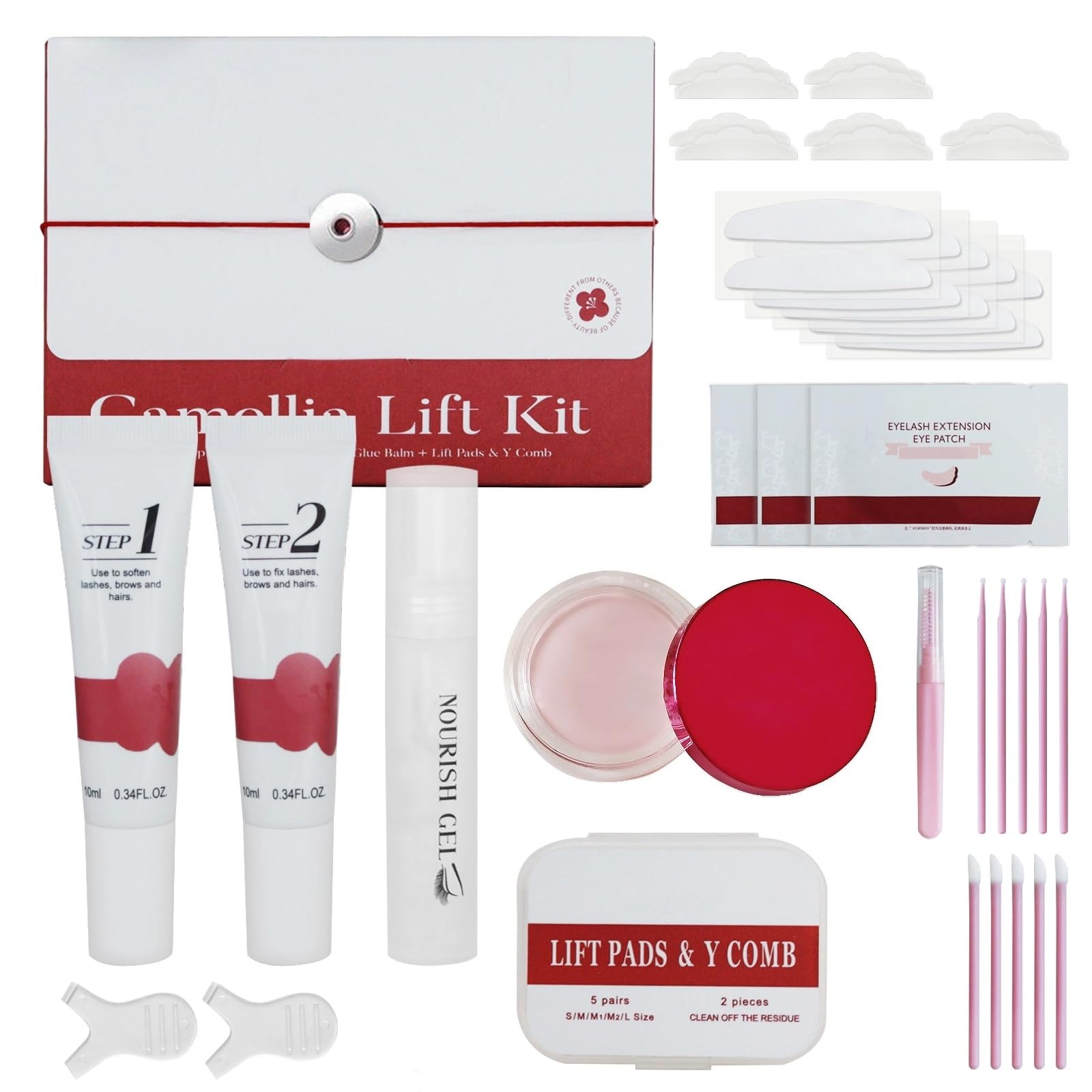 Upgraded Lash Lift Kit Professional - Eyebrow Lamination & Eyelash Perm Kit with High Adhesion Glue and Long-Lasting Curling Set, Gentle Formula for