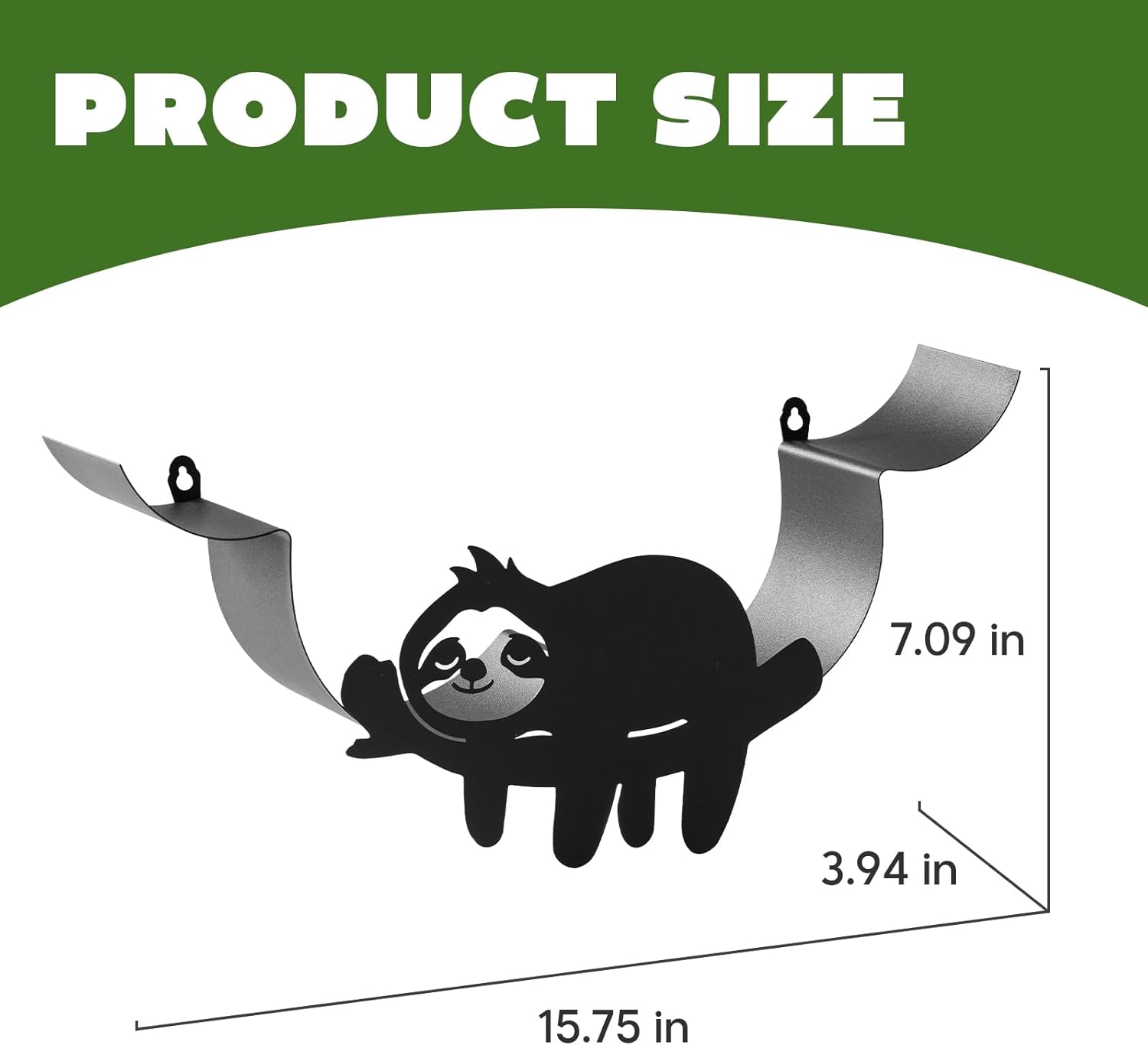 Sloth Toilet Paper Holder for Extra 8 Rolls, Funny Decorative Toilet Paper Storage Wall Mounted, Farmhouse Bathroom Animal Decor Accessoris Storage Cabinet
