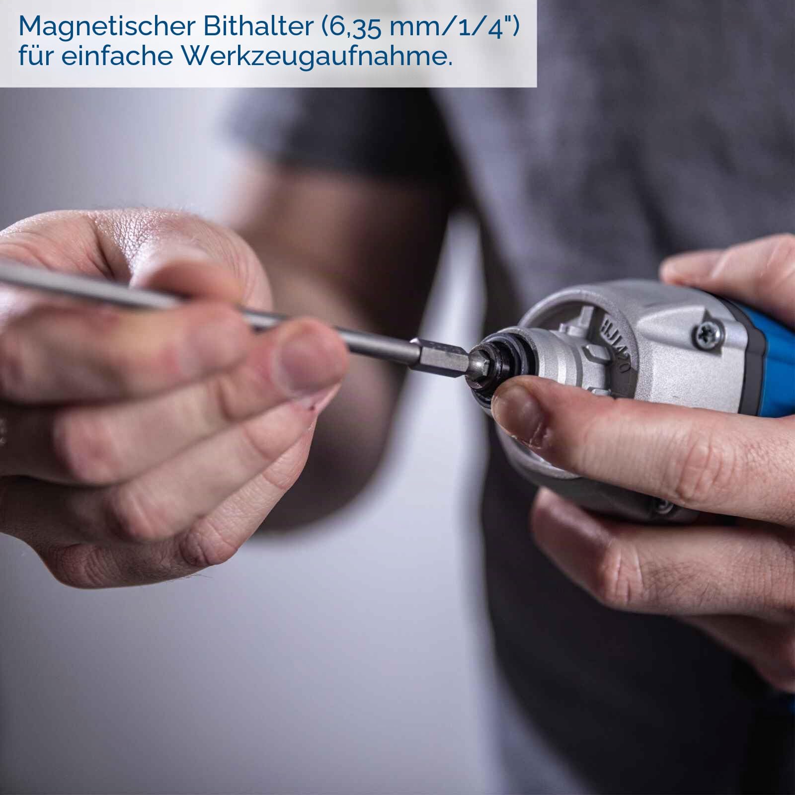Scheppach Akku Trockenbauschrauber BC-DWD400MS-X mit Depth-Adjustment-Funktion & Zubehör | Drehmoment 30Nm - 1/4" | Drehzahl 4000 min-1 | 20V-IXES-Serie | 10 Jahre Garantie | mit 2Ah Akku & Ladegerät