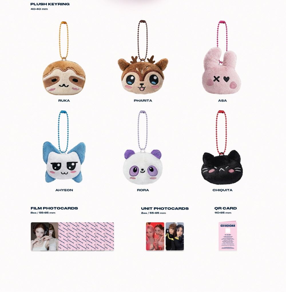 Amazon.com: Baby'monster - 3rd Mini Album Choom Plush Keyring