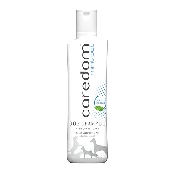 Caredom Mint Pet Cool Dog Shampoo with Mint & Cologne Extracts for Clean & Deodorize Your Pet (200ml)