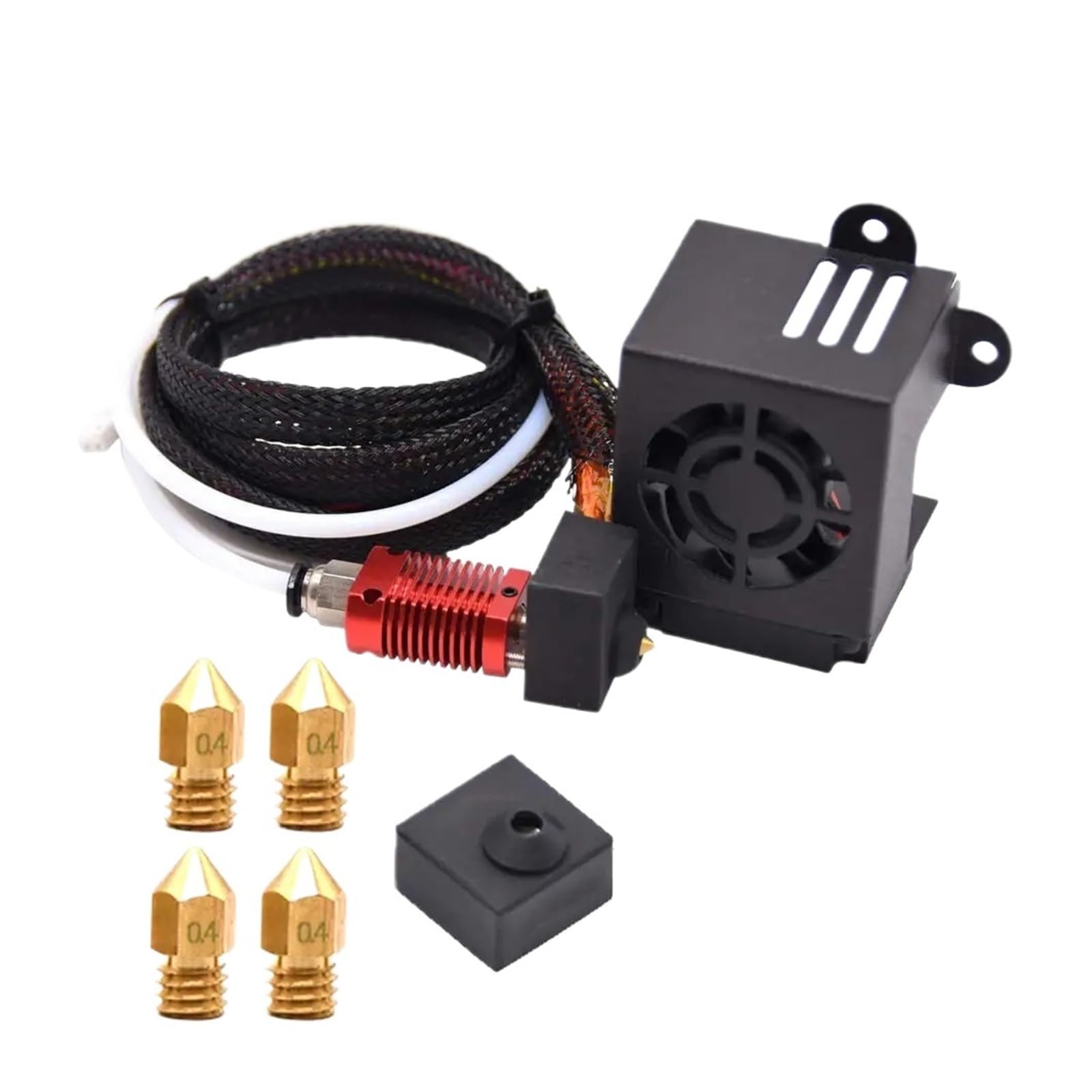 Drukarka 3D Ender 3 Hotend Ender 3 Pro Hotend 24 V 40 W W pełni zmontowany zestaw ekstrudera Akcesoria z silikonową osłoną
