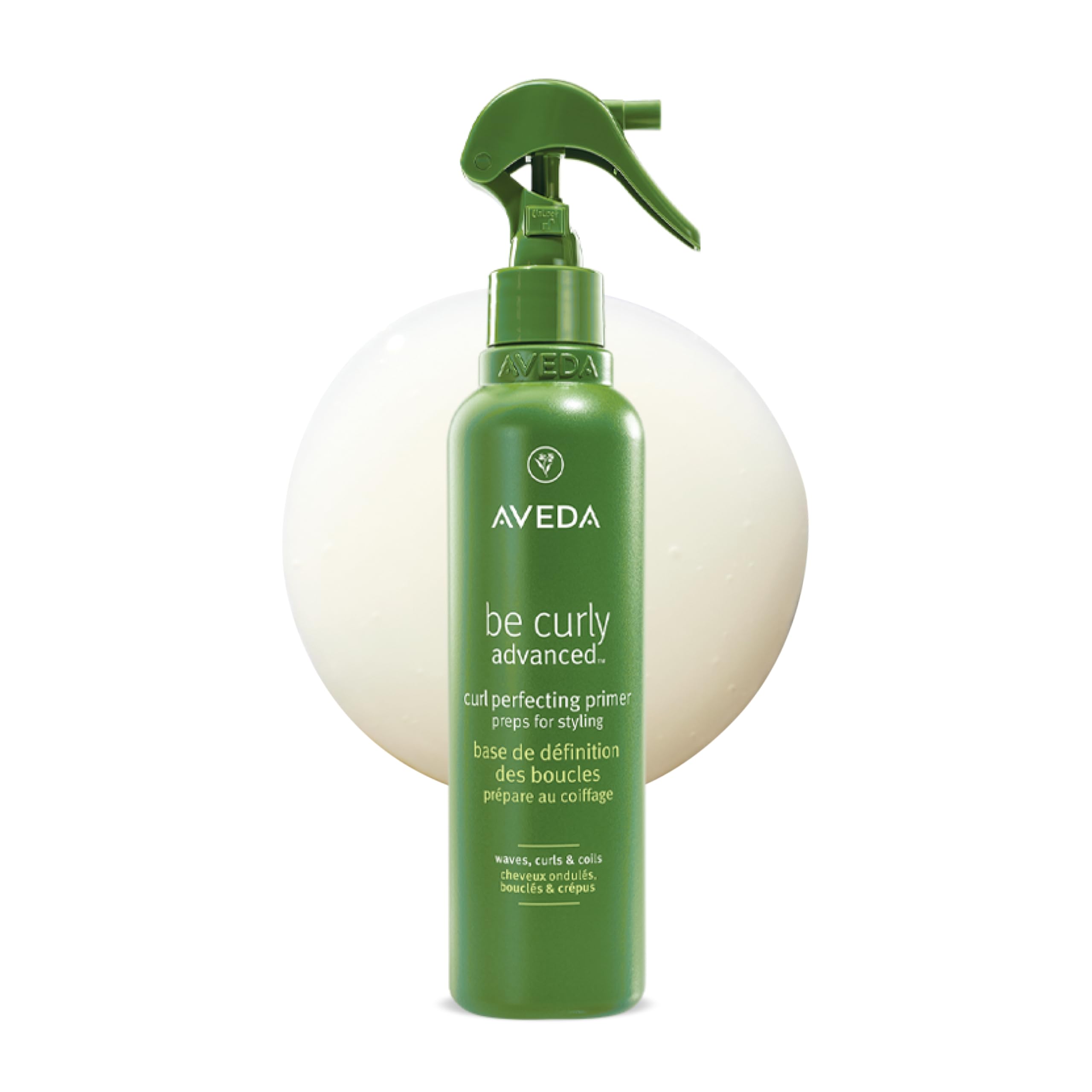 Aveda Be Curly Advanced Primer perfezionante - Trattamento per capelli mossi ricci e molto ricci - Districa e liscia - Contro l’umidità anticrespo - Senza siliconi (200 ml)