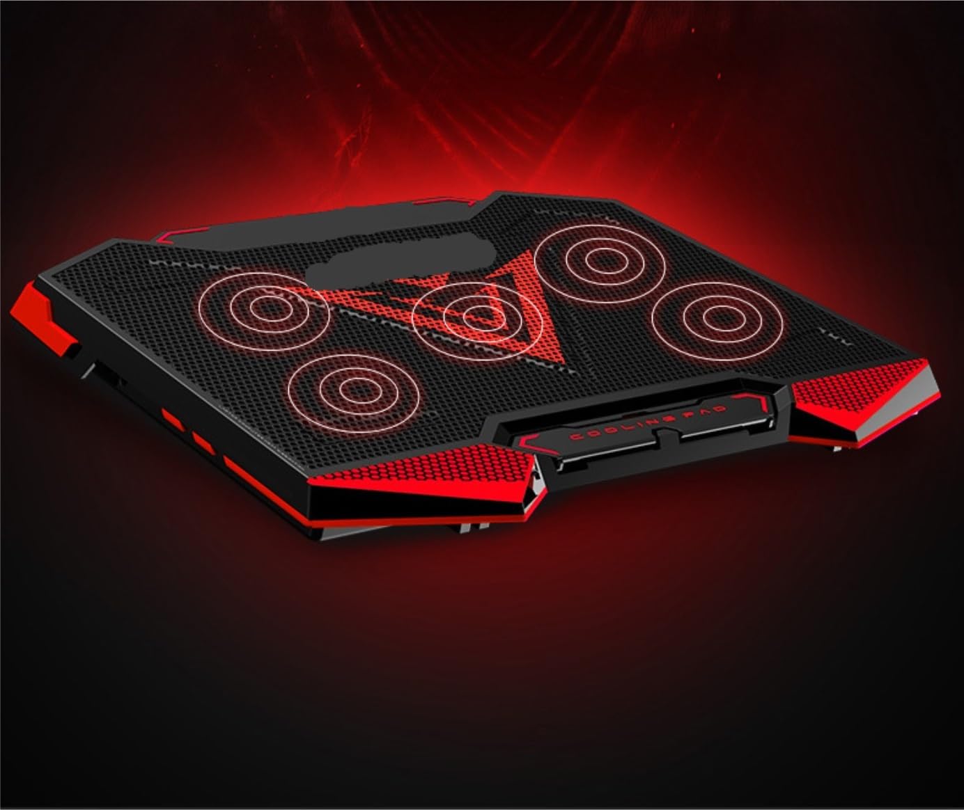 Base di raffreddamento da Gaming Raffreddatore For Laptop Da Gioco Con 5 Ventole Silenziose, Adatto A 12-19 Pollici, Altezza Regolabile per PC Notebook