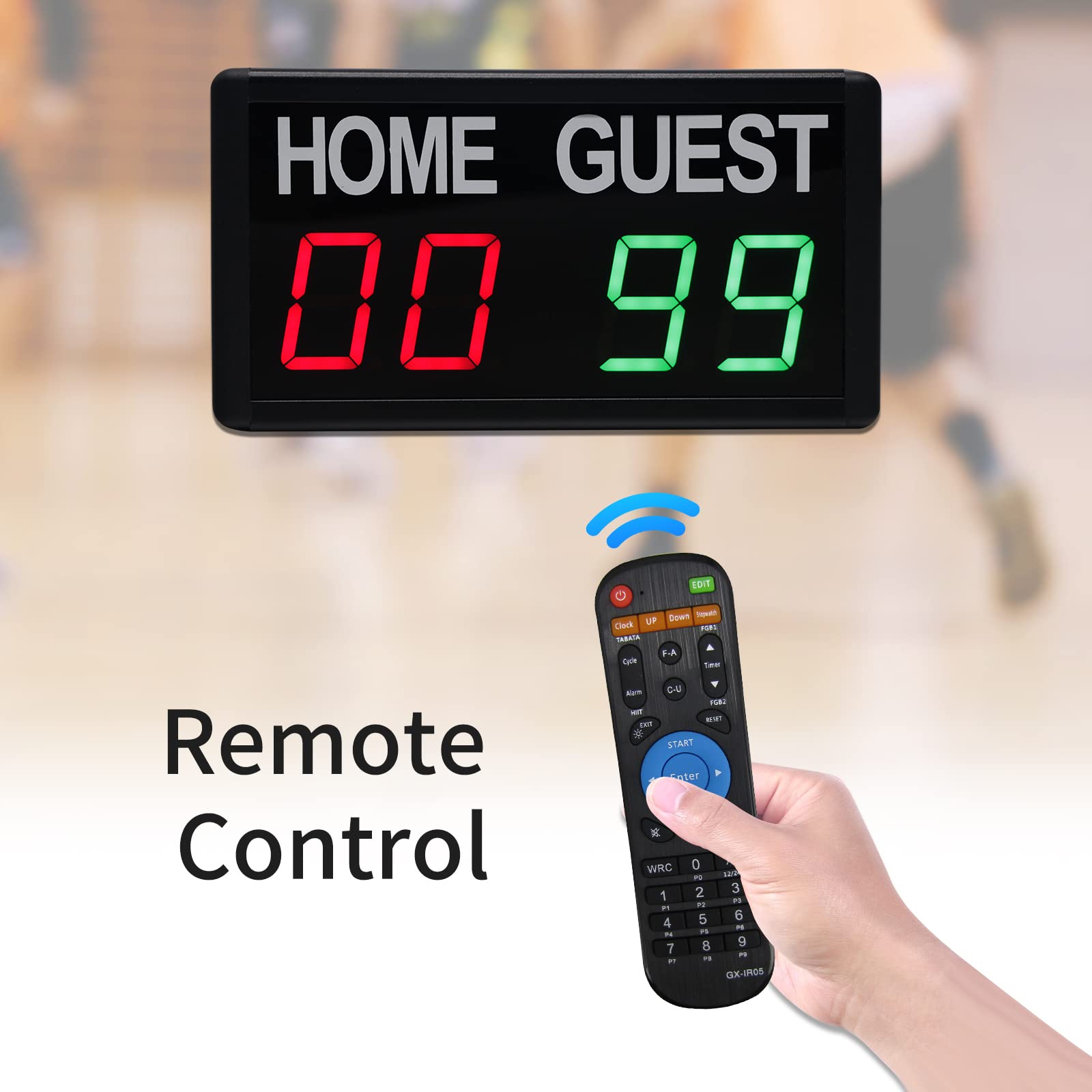 GAN XIN Electronic Scoreboard,Digital Scoreboard with Remote,Portable