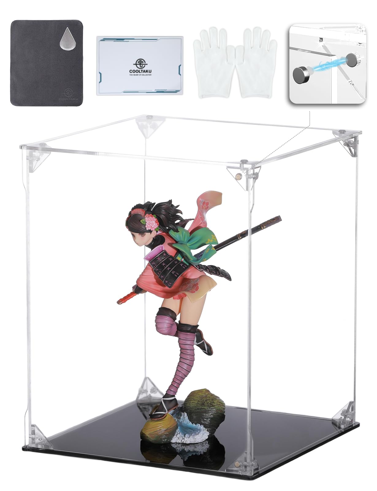 Amazon.co.jp: COOLTAKU フィギュアケース マグネット式前扉 アクリル