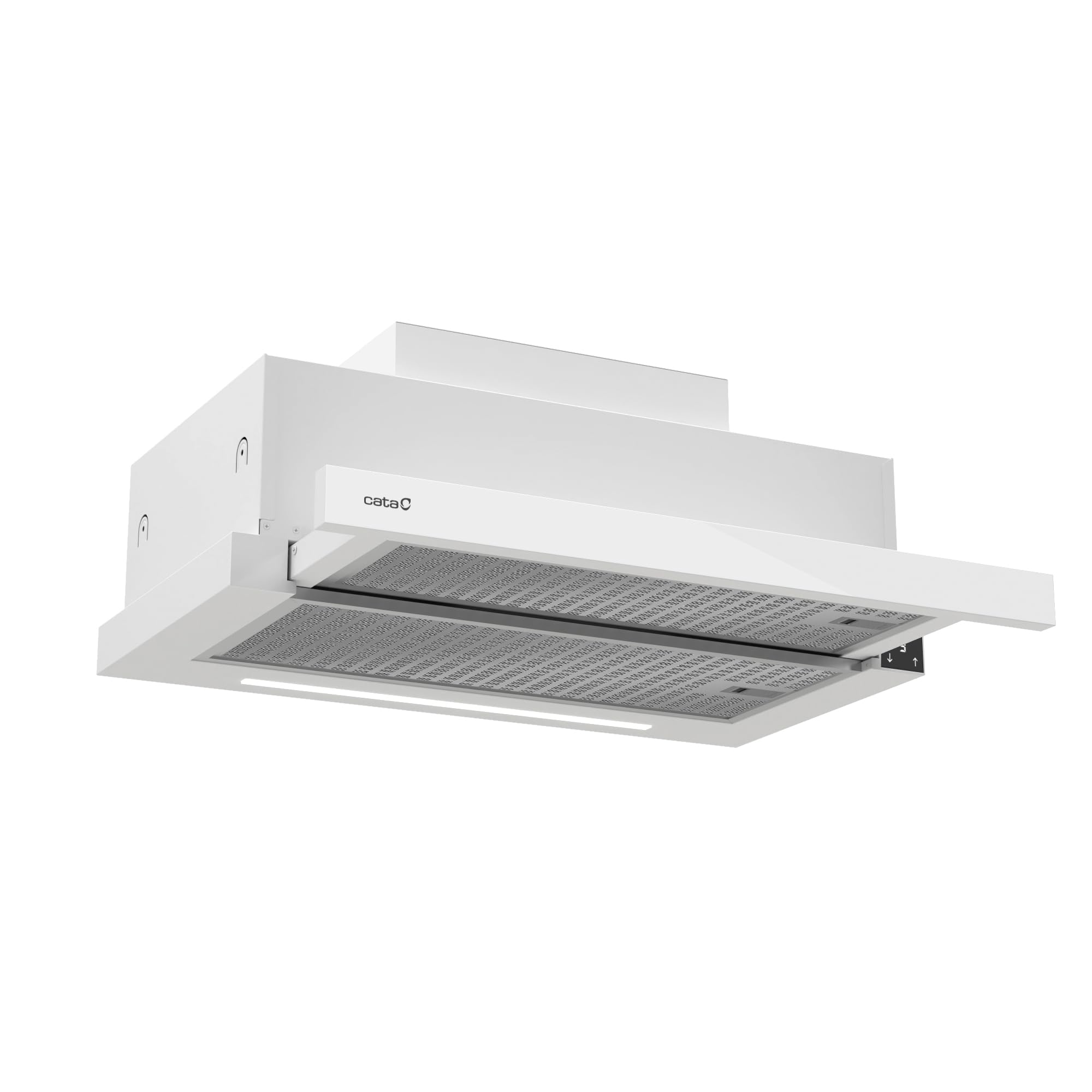 CATA TFH 6830 GWH Campana Extractora Telescópica de 60 cm, 795 m³/h, 6 Velocidades 5+1 Turbo, Control Táctil con Display, Motor Brushless, LED Regulable, Clase A+++, Blanco