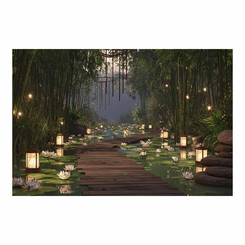 HOQIU Beautiful wall art Mountain River Serenity canvas artwork for wall, art prints, For living room, bedroom, bathroom, dining room, painting and decor.(Multicolor)-60x80cm Unframed