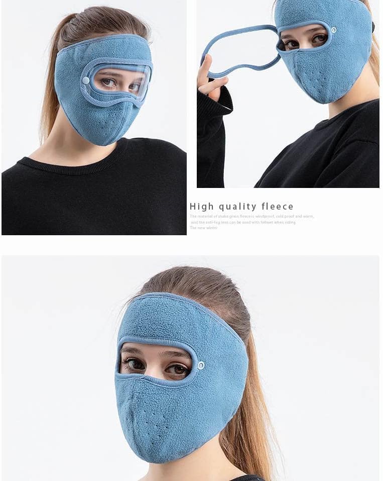 Image of Unisex Cotton Full Winter Face Mask | Windproof & Sun Protection Face Cover for Men & Women | Soft Warm Breathable Mask for Bike, Cycling & Outdoor Use