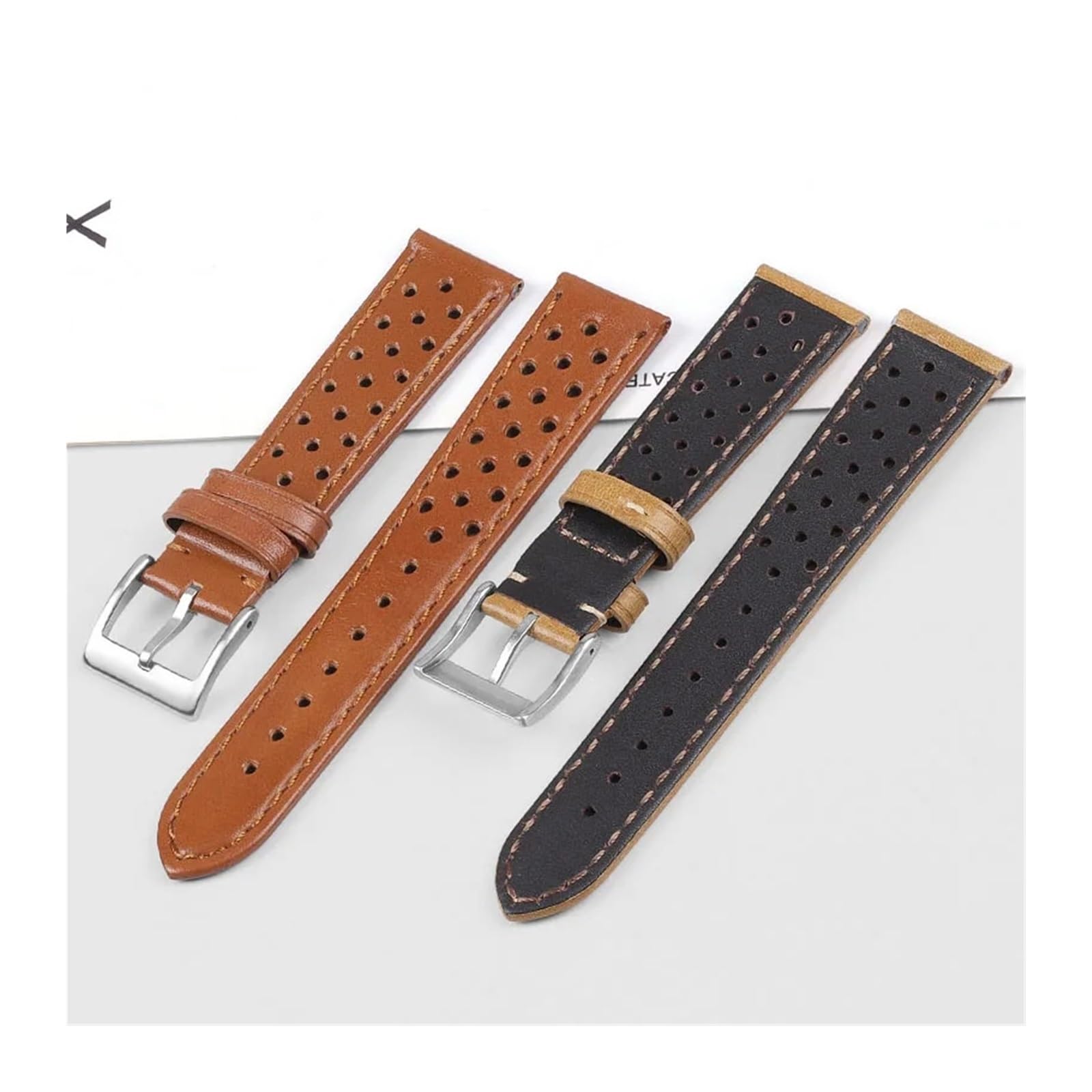 Watch Band 18 mm 20 mm 22 mm Strap DE Cuir Ass pour Men's WATCHBAND Accessoires UNITÉS